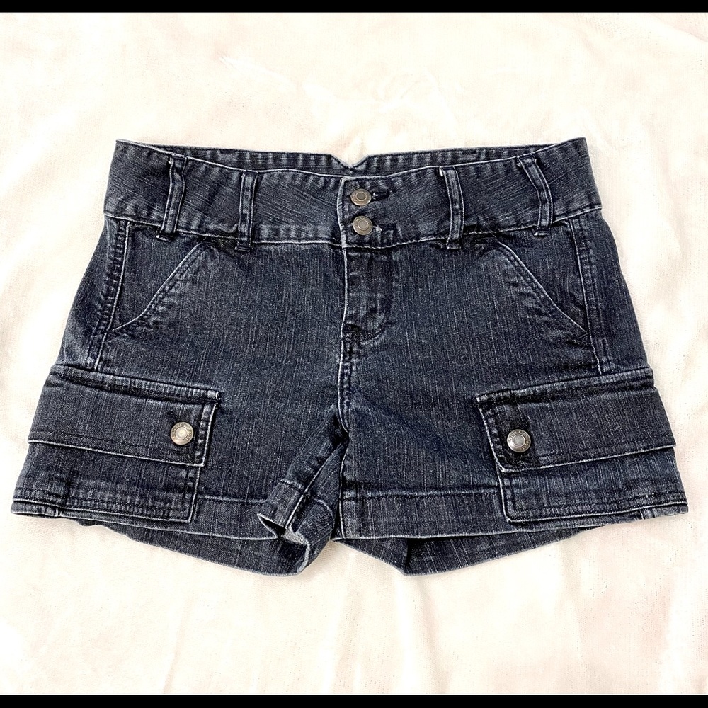 Calvin Klein Jeans Black Denim Shorts Sz 27/4